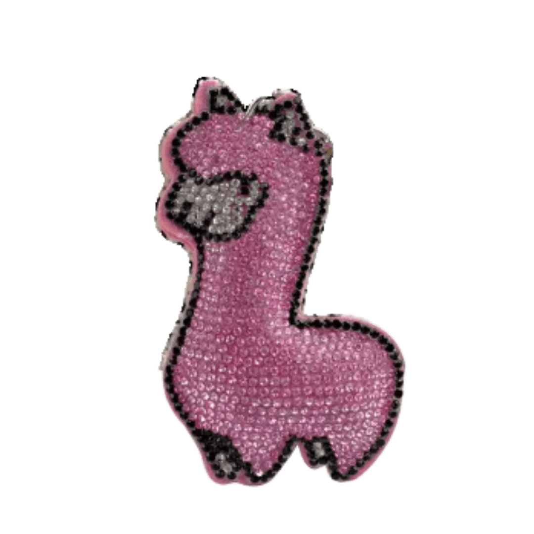 Padded Sparkling Alpaca Keychain