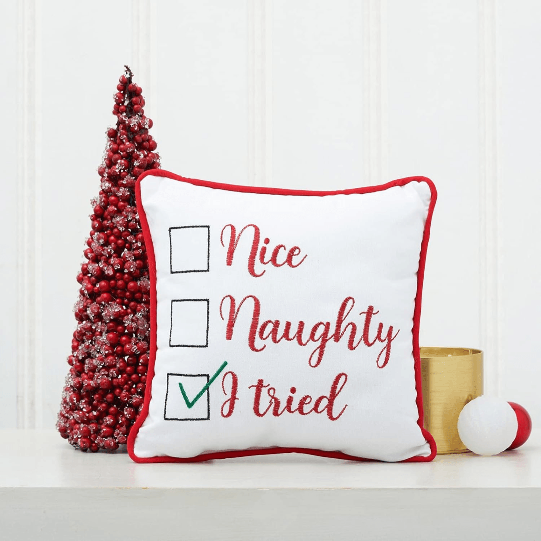 Santa’s Nice List Pillow