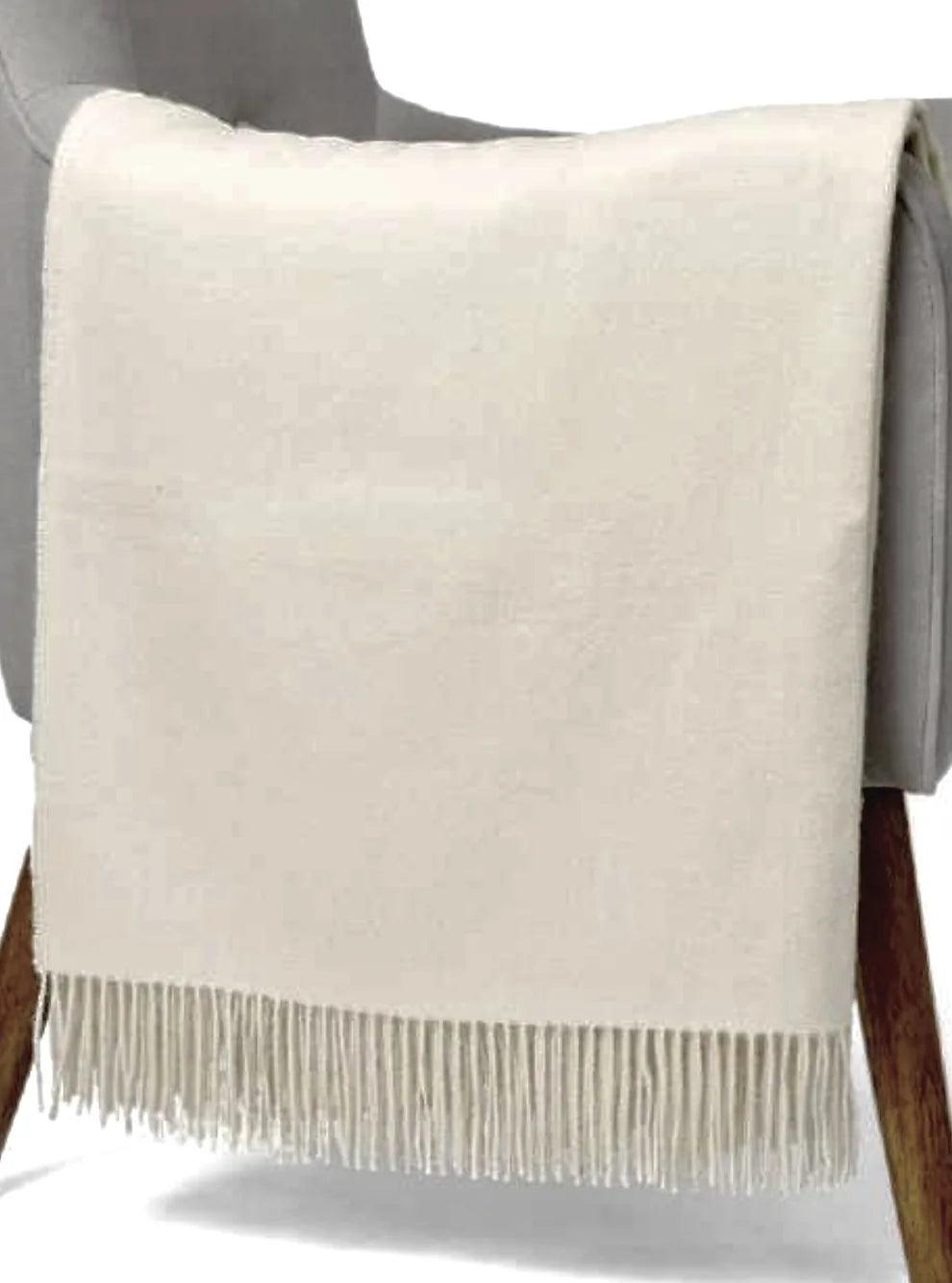 Baby Alpaca Blanket Winter White
