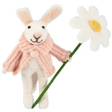 Daisy Bunny Felted Critter