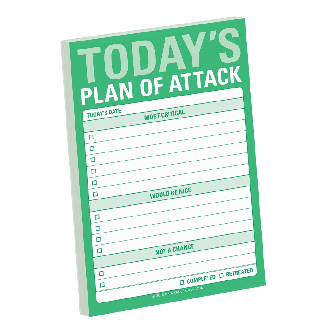 Today's Plan of Attack Stickies