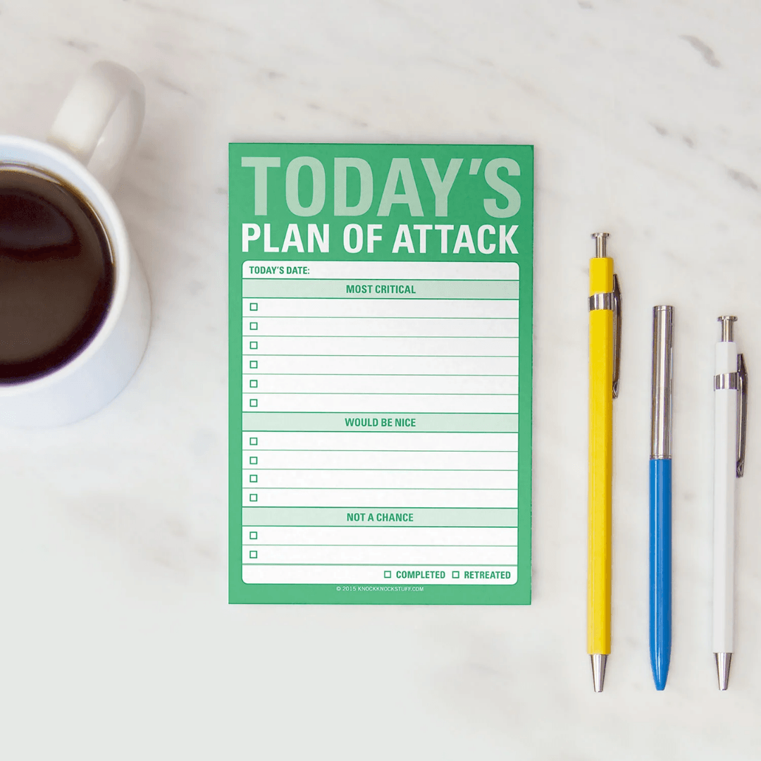 Today's Plan of Attack Stickies