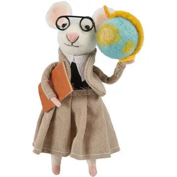 Teacher Mouse Critter Felted Critter