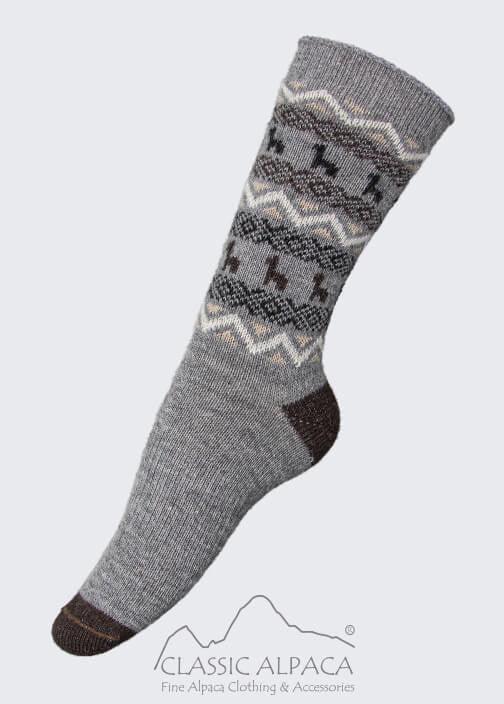 Alpaca Print Crew Unisex Socks