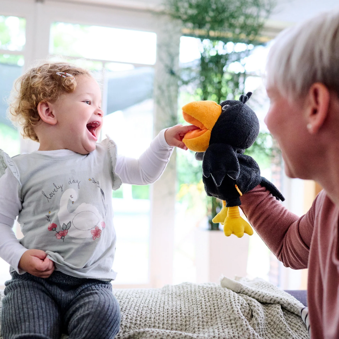 Theo the Raven Glove Puppet
