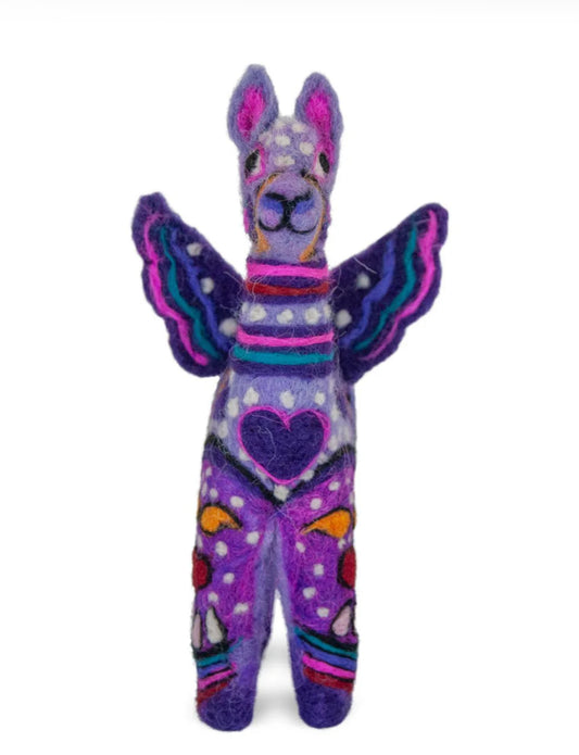 Alpaca Felted Purple Alebrije Collectible