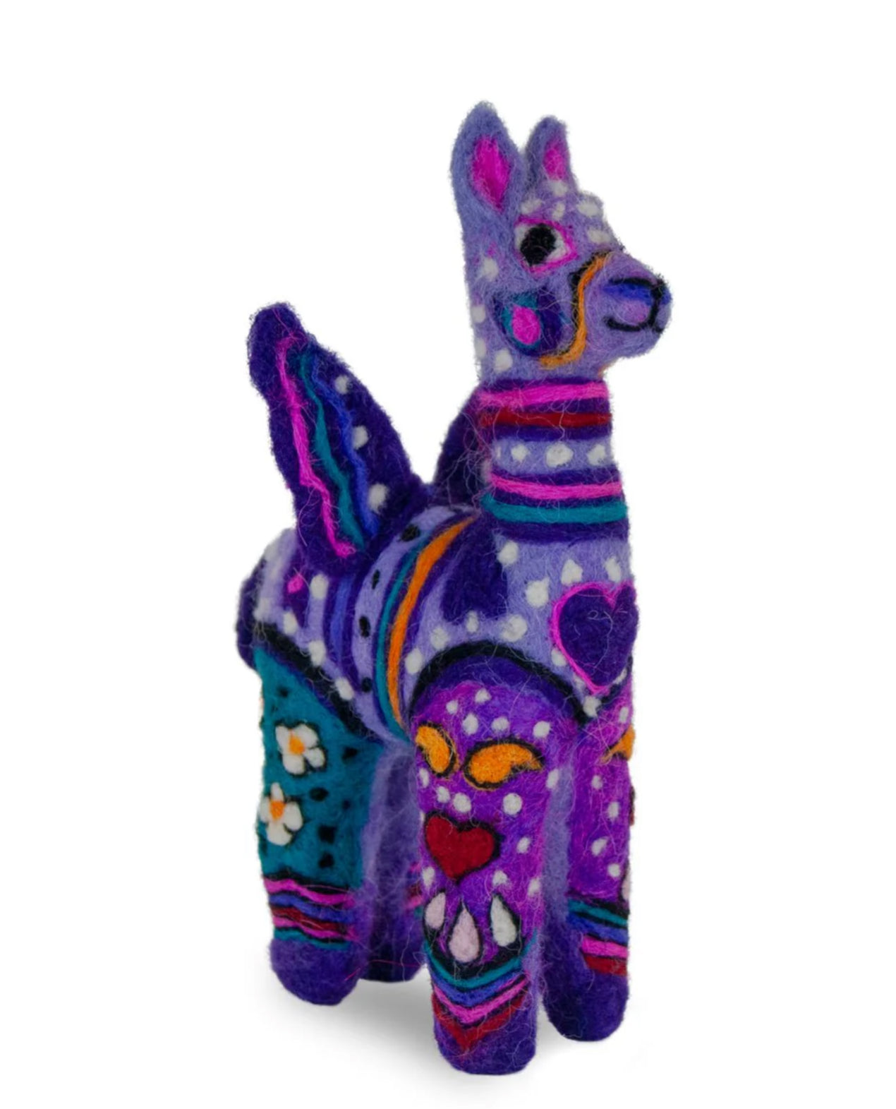 Alpaca Felted Purple Alebrije Collectible