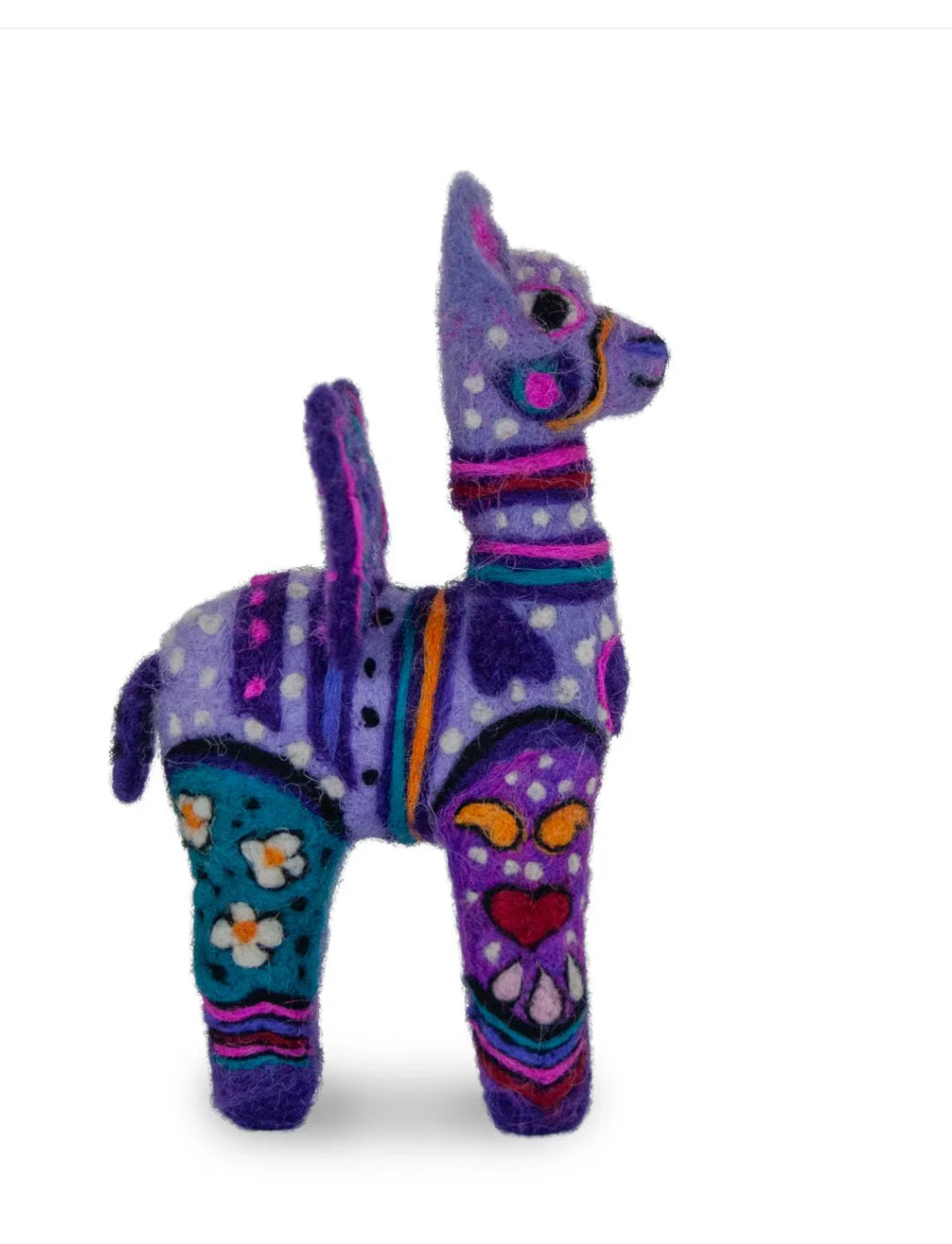 Alpaca Felted Purple Alebrije Collectible