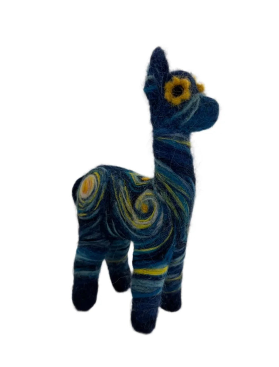 Alpaca Felted Starry Night Collectible