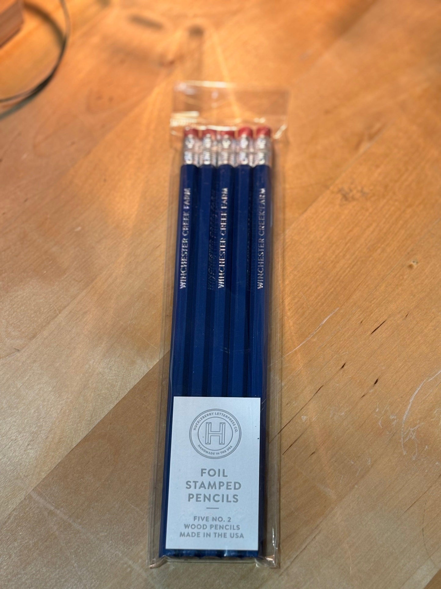 WCF Foil Stamped Pencils 5 pack - Blue
