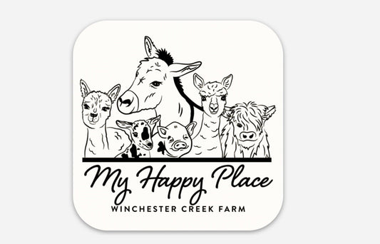 My Happy Place  WCF  Sticker