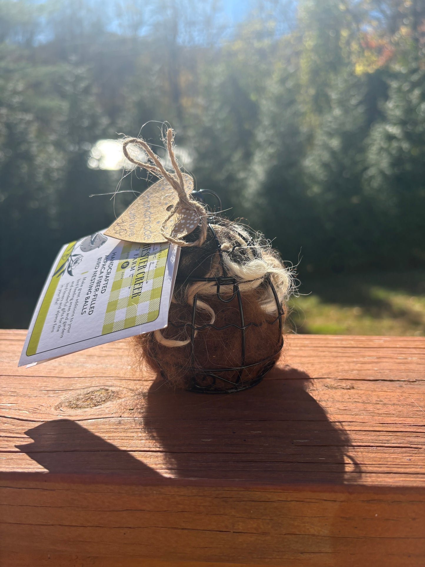 Black Filagree Round Alpaca Nesting Ball