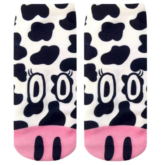 Cow Ankle Socks