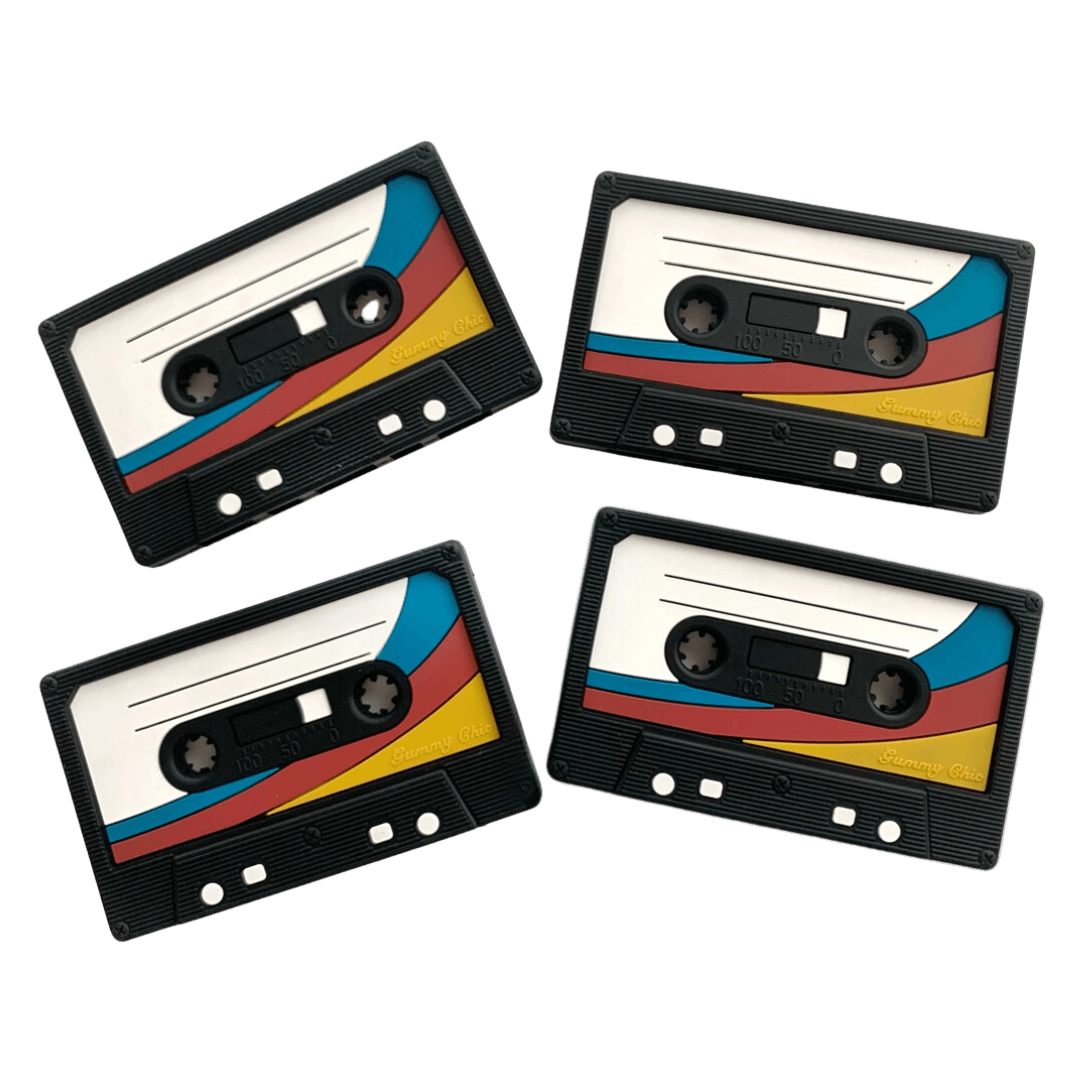 Retro silicone cassette tape teether-Winchester Creek Farm