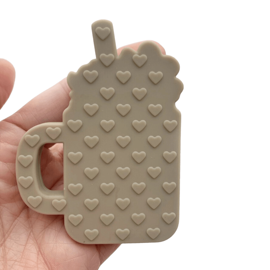 Chocolate milkshake style baby teether-Winchester Creek Farm
