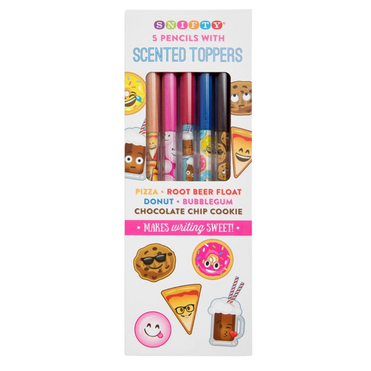 Junk Food Scented Pencil Toppers - 5 pack