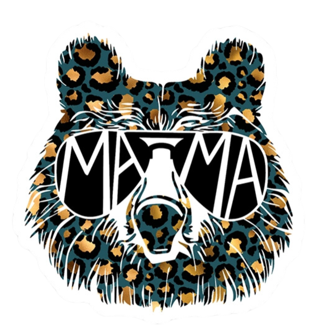 Mama Bear Vinyl Sticker (Black)