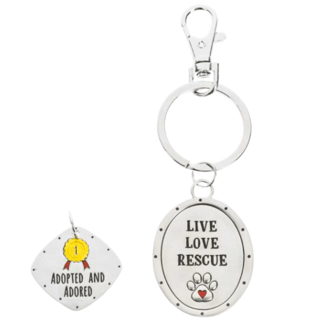 Metal pet tag and keychain- Winchester Creek Farms
