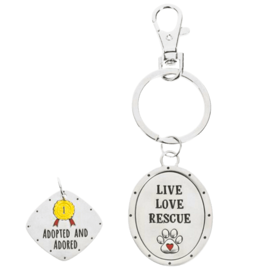 Metal pet tag and keychain- Winchester Creek Farms