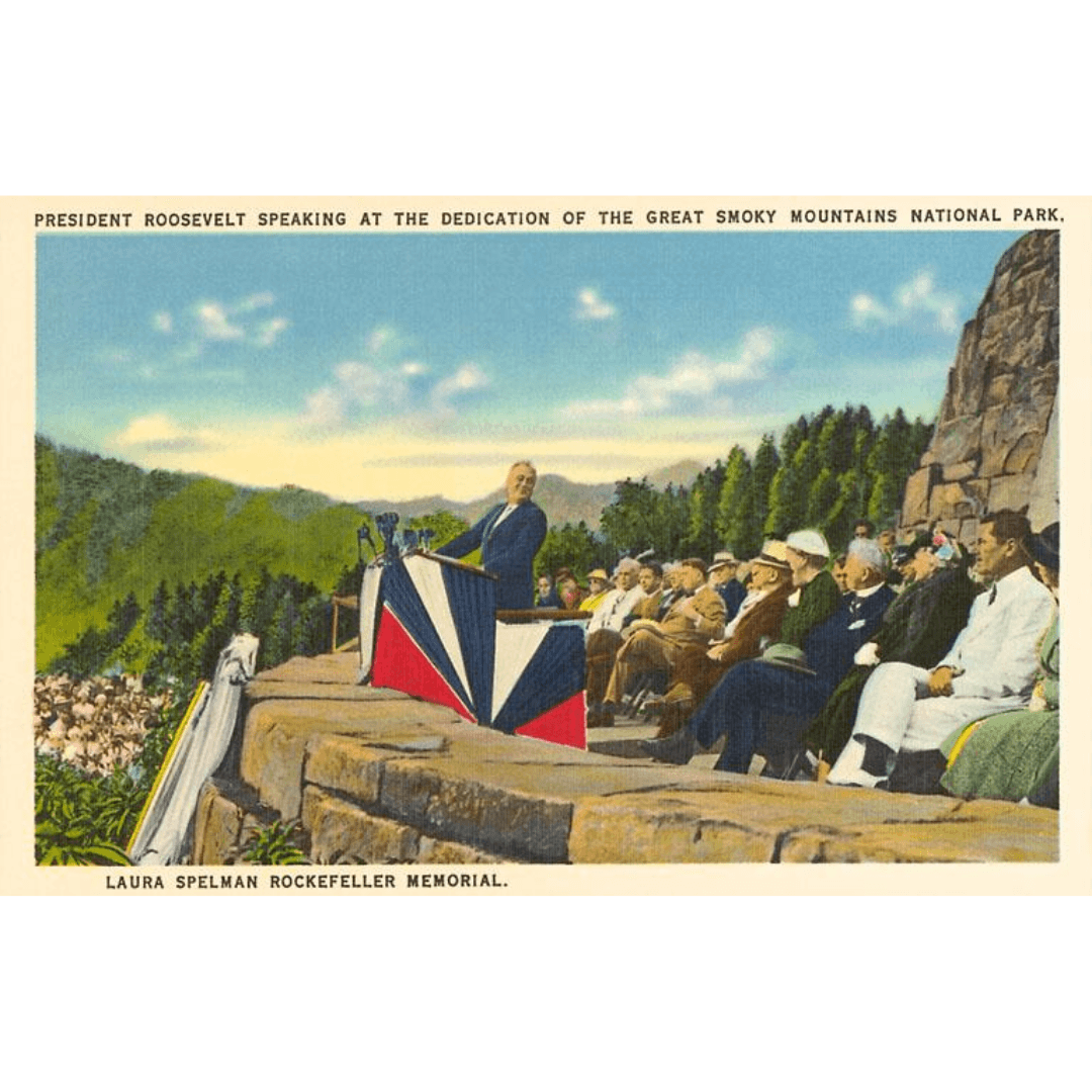 Dedication of the Great Smoky Mountains National Park Postcard