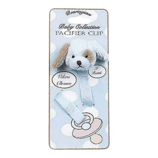 Waggles Plush Puppy Pacifier Clip