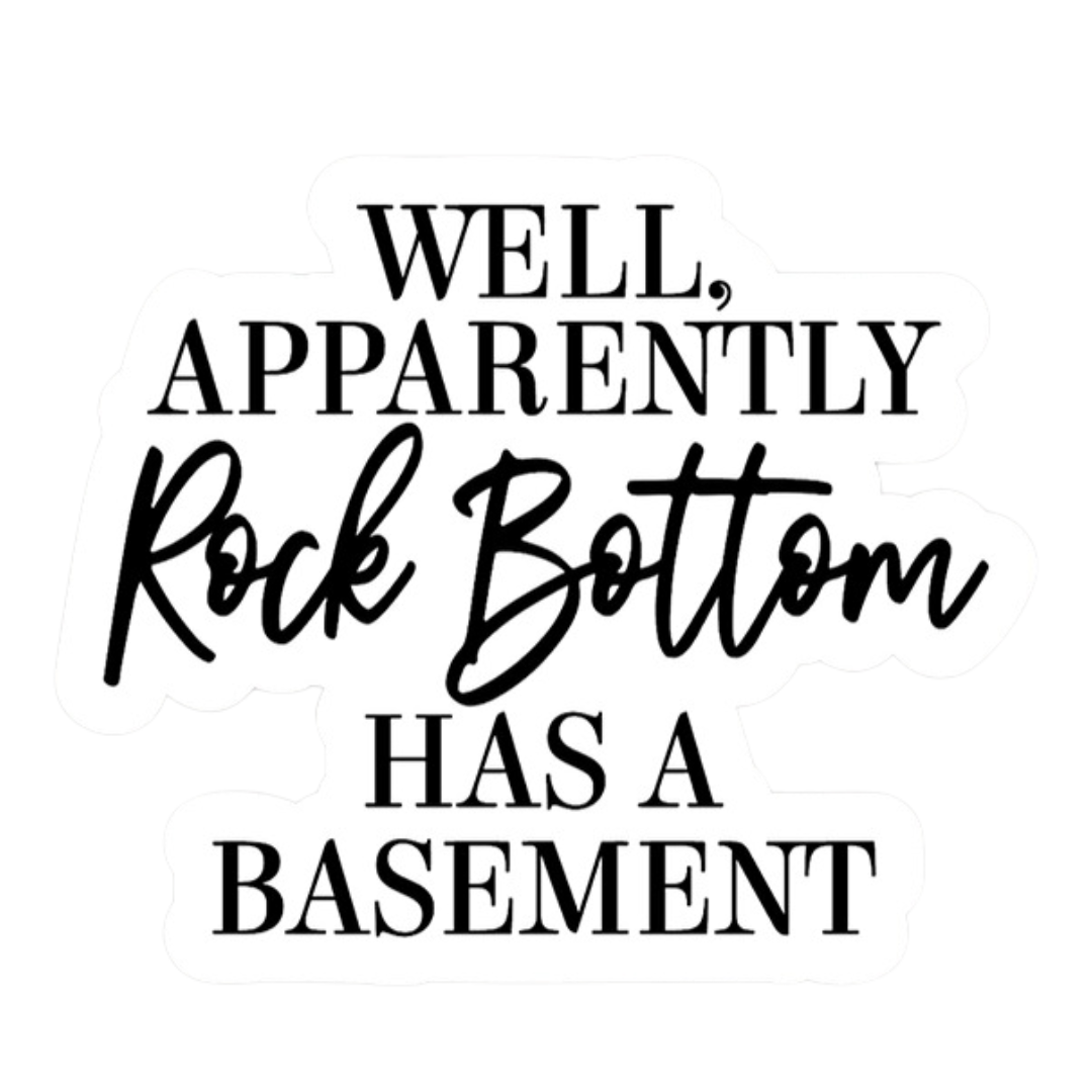 Rock Bottom Vinyl Sticker