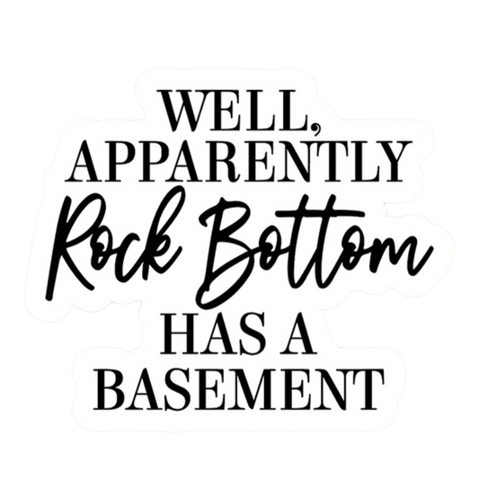 Rock Bottom Vinyl Sticker