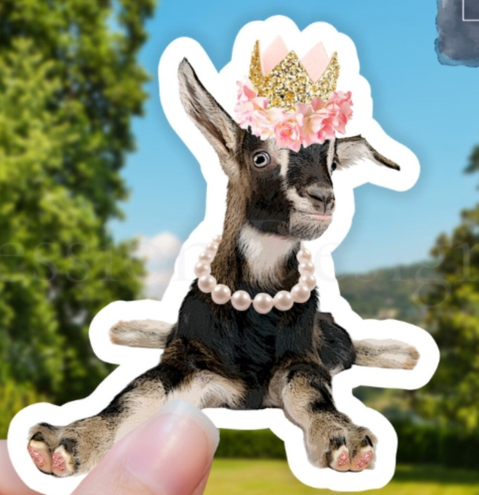 Sassy Goat Vinyl Sticker
