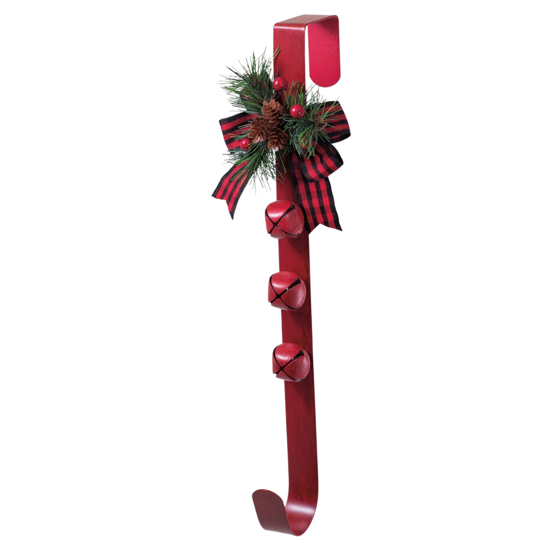 Three Bell Rustic Wreath Hanger