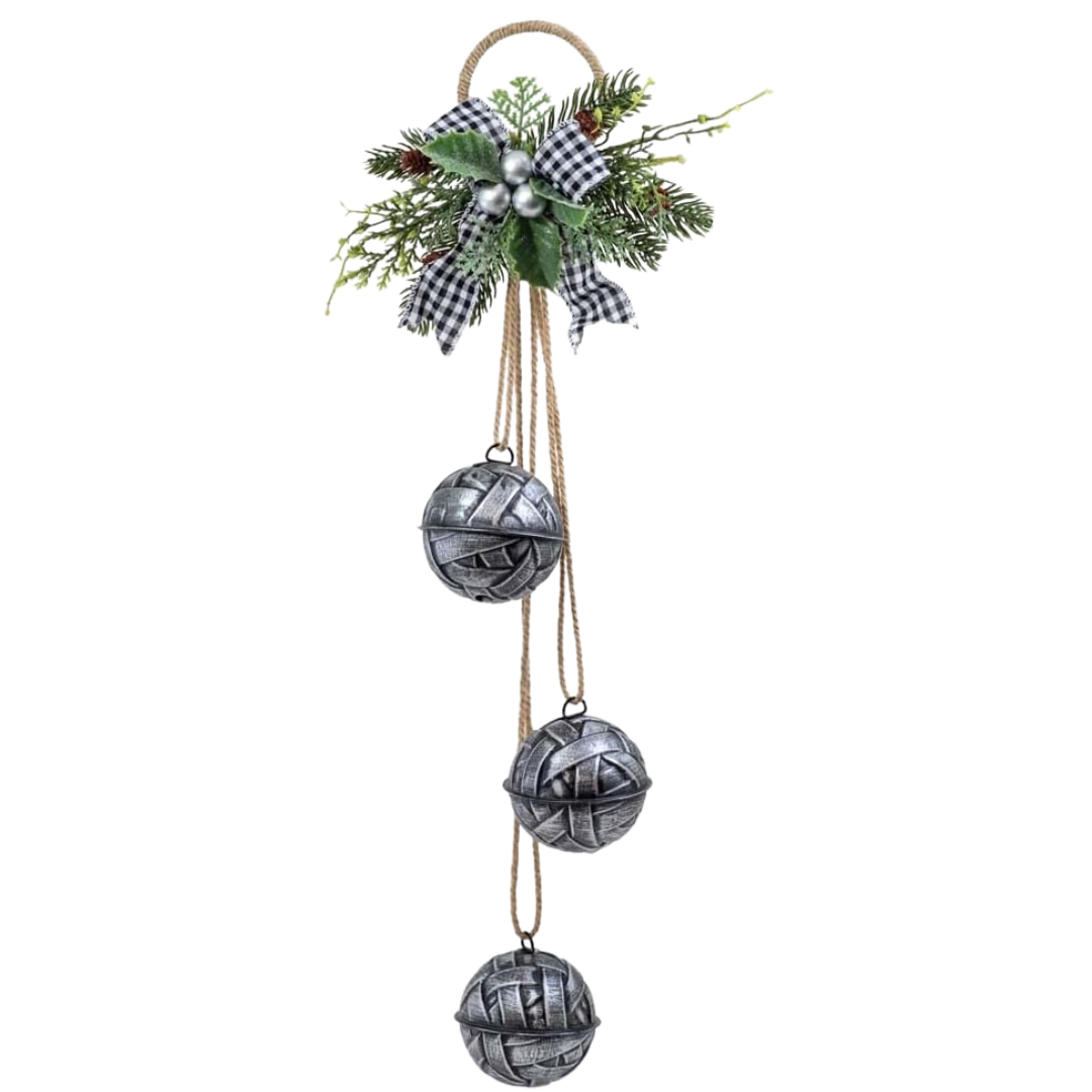 Silver Round Bells Door Hanger