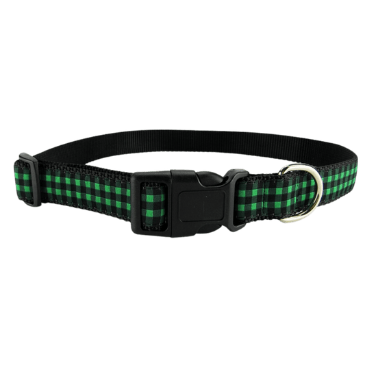 Buffalo Plaid Dog Collar - Large