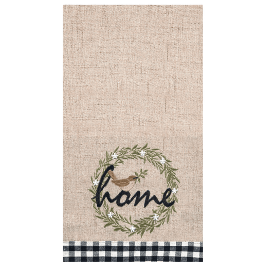 Wreathed Birds Home Kitchen Towel