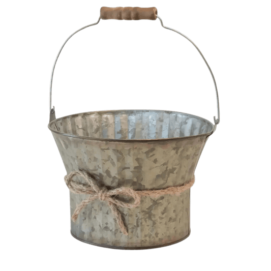 Metallic Olive Pail