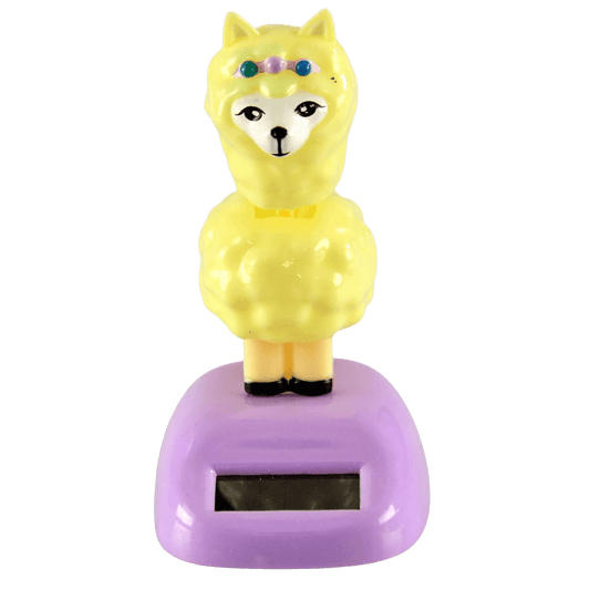 Solar Powered Alpaca Bobble Head