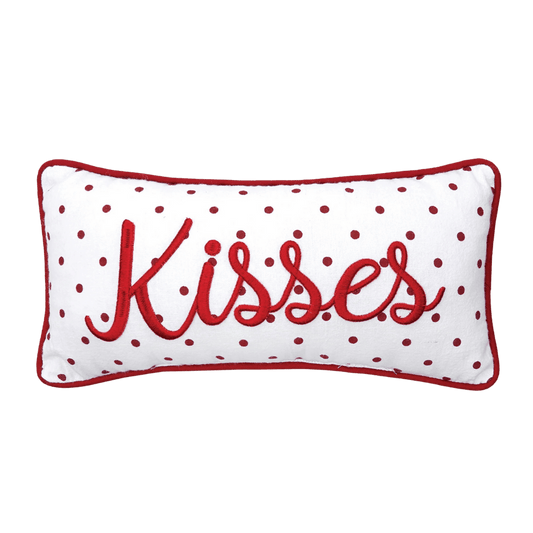 Polka Dot Kisses Throw Pillow