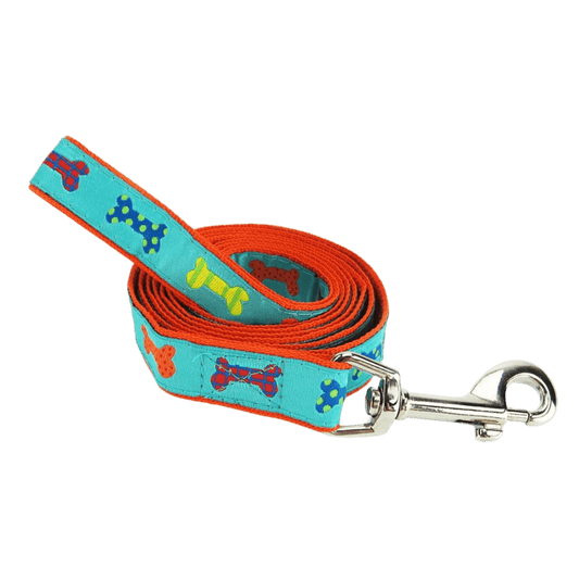 Dog Bones Party Dog Leash Small