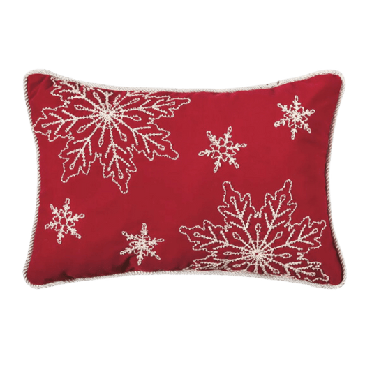 Snowy Holiday Pillow