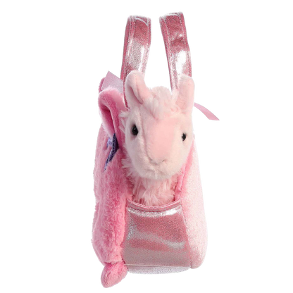 Peek-A-Boo Llama 7” Plush w Purse