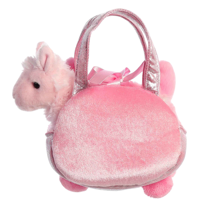 Peek-A-Boo Llama 7” Plush w Purse