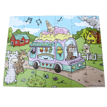 Ice Cream Treat - Alpaca Jigsaw Puzzle