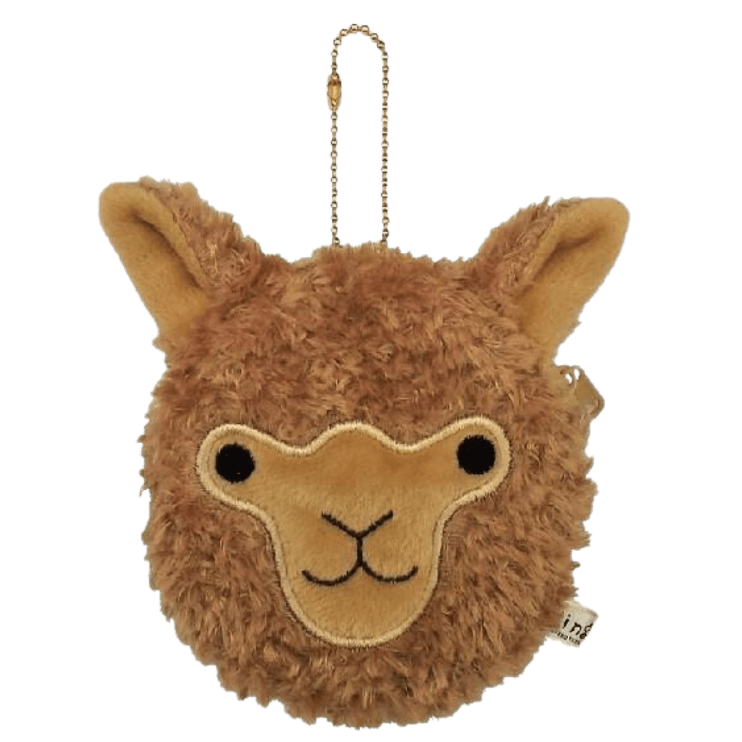 Alpaca Face Coin Purse- Brown