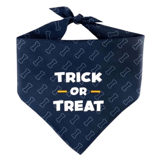 Trick- Treat - Halloween Pet Bandana - Large