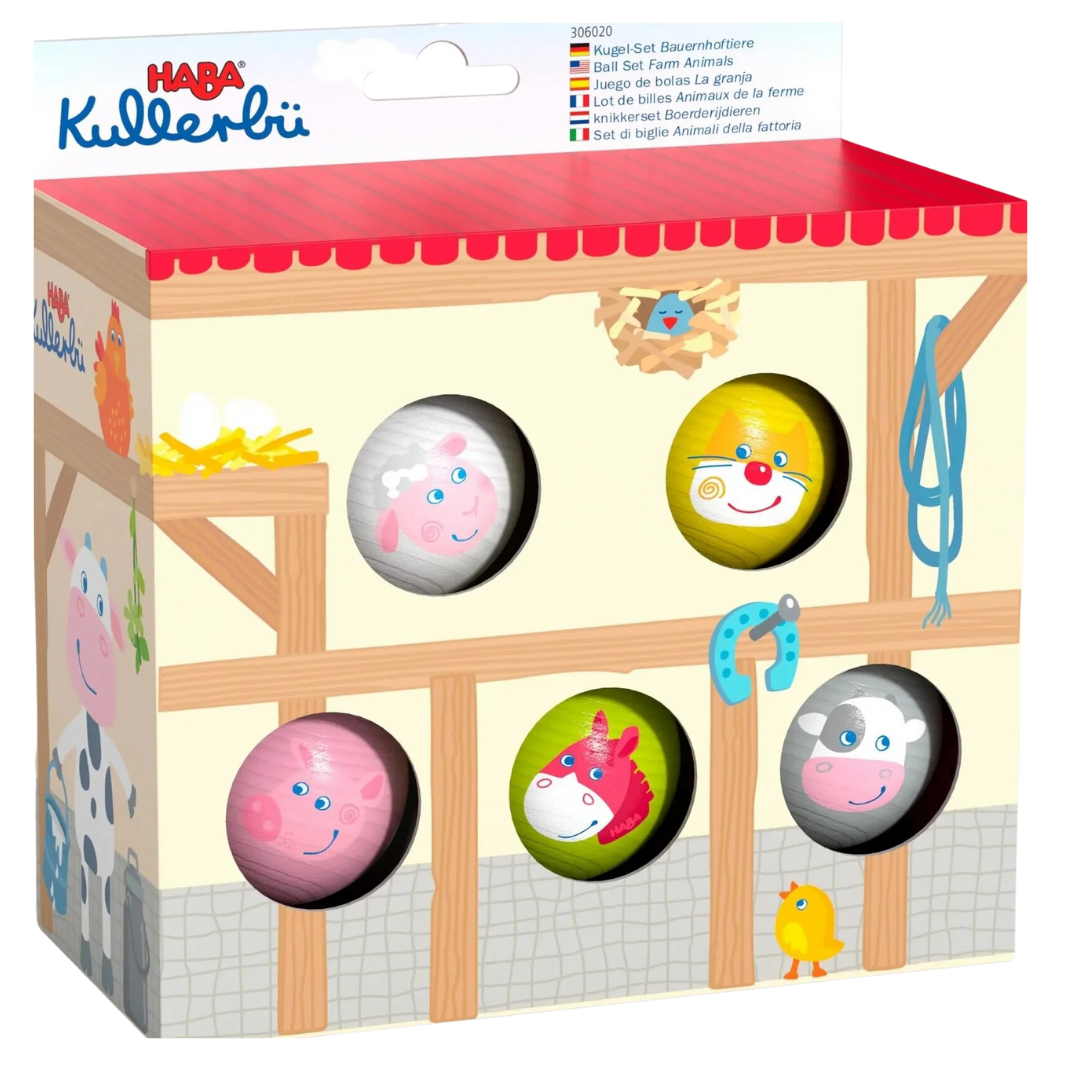 Kullerbu Ball Set Farm Animals