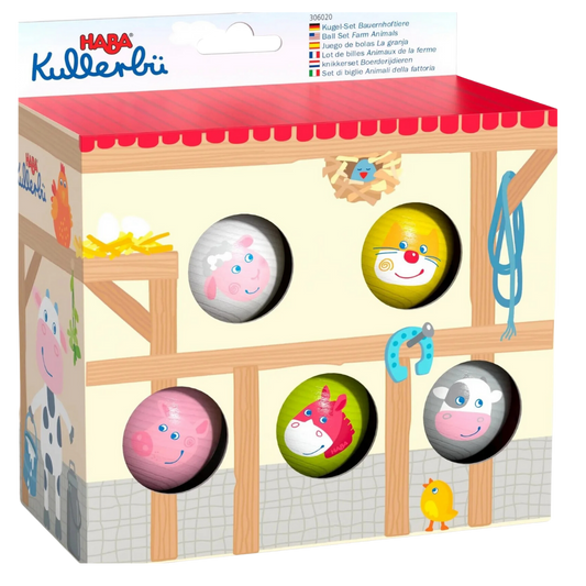 Kullerbu Ball Set Farm Animals