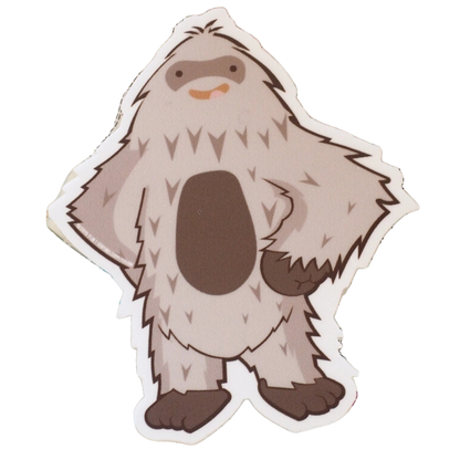 Confident Bigfoot Sticker  Medium - 4" Tall