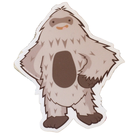 Confident Bigfoot Sticker  Large - 5" Tall