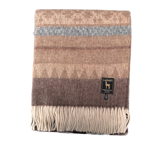 Wren Cherokee Alpaca Throw Blanket 72” x 48”
