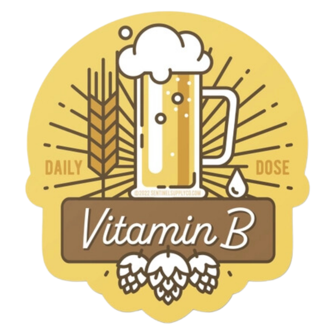 Vitamin B Beer Sticker