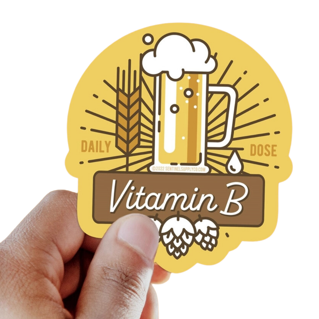 Vitamin B Beer Sticker