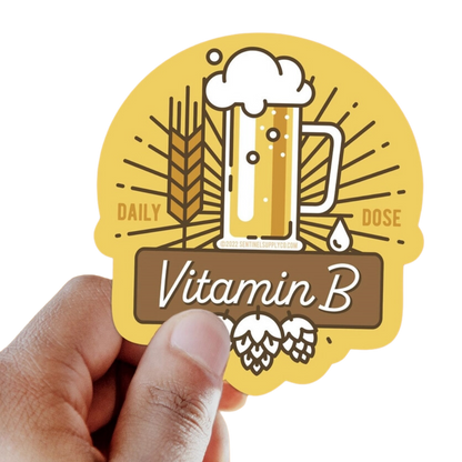 Vitamin B Beer Sticker